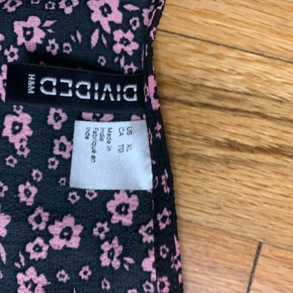 H&M Dresses Hm Divided Floral Baby Doll Style Dress Size Xl Poshmark